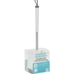 Brosse WC en silicone avec socle récupérateur d'eau