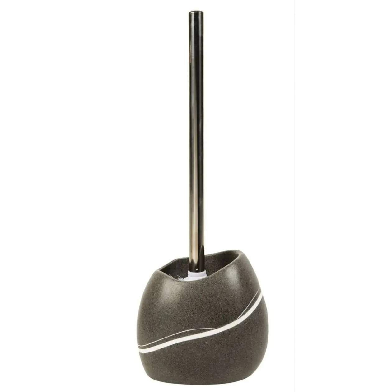 Brosse WC galet gris