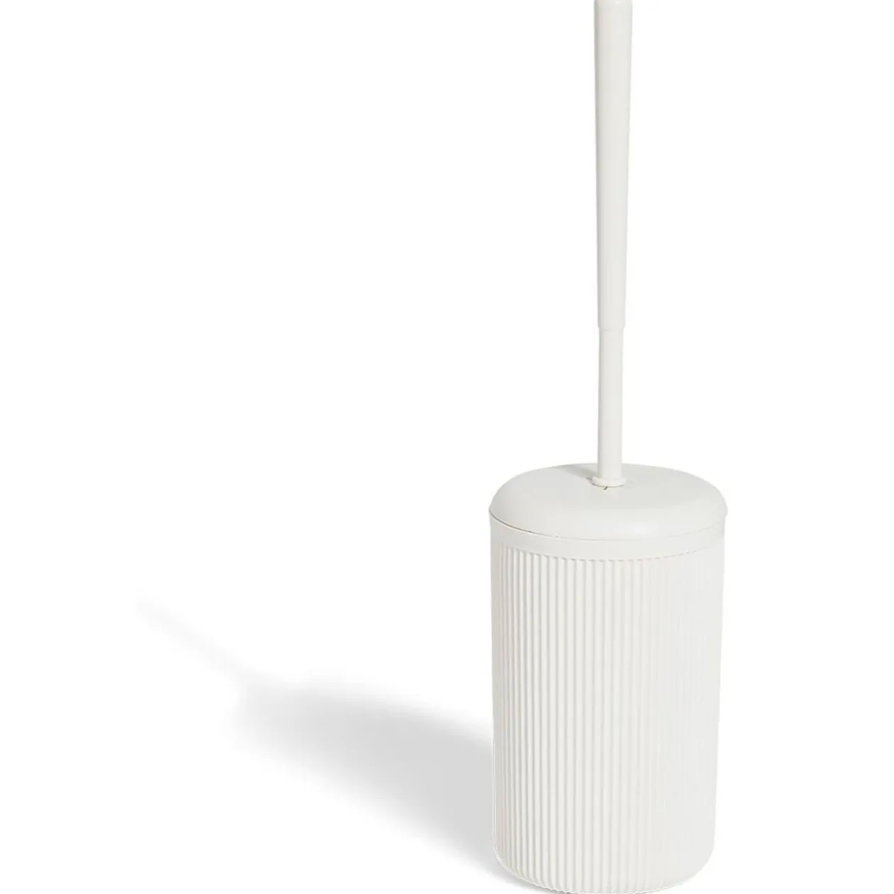 Brosse WC grise ou beige Ø9,5xH34cm.