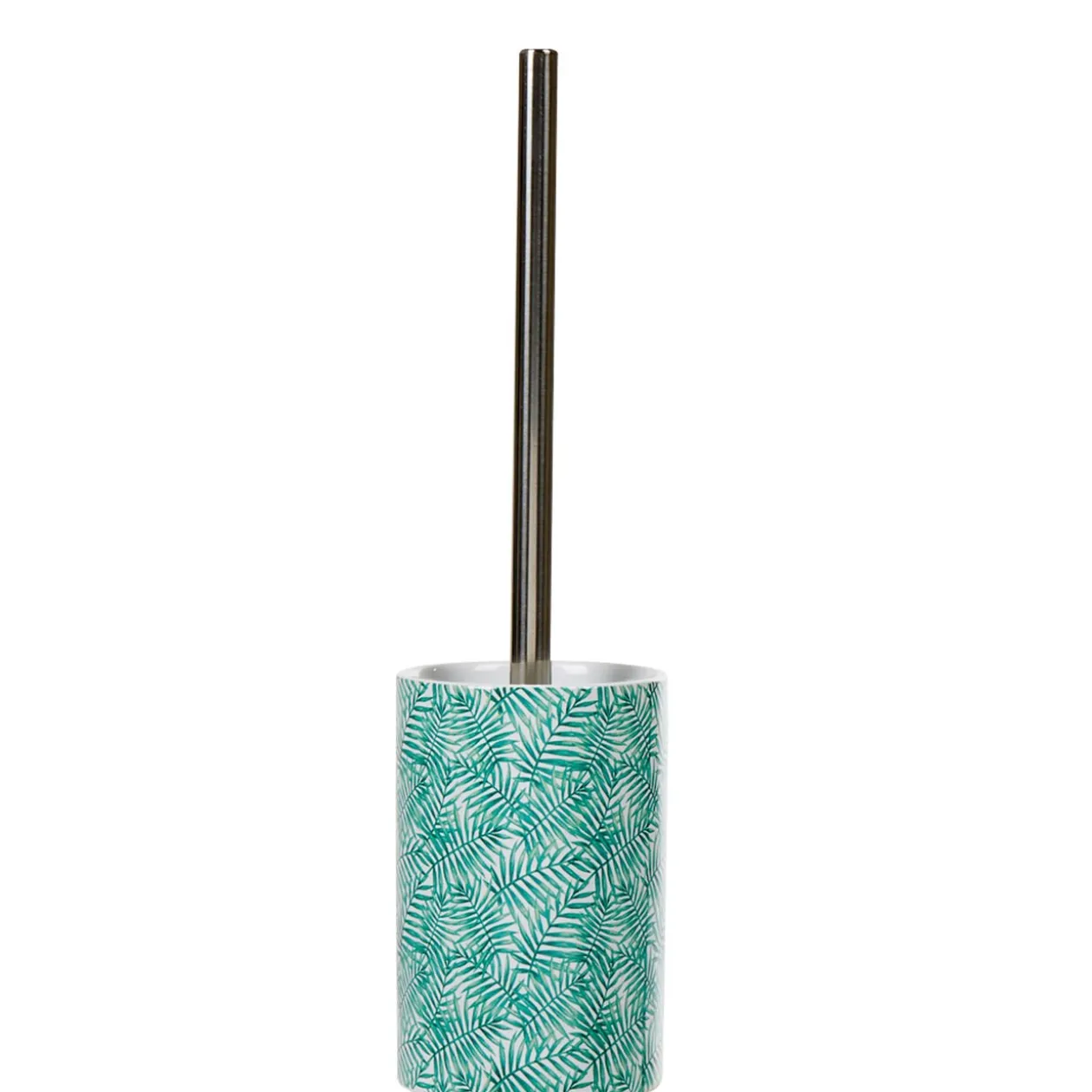 Brosse WC Jungle imprimé tropical feuillage vert