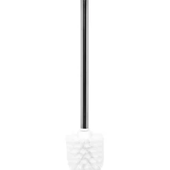 Brosse WC manche inox céramique noir