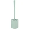 Brosse WC silicone ronde avec support plastique vert