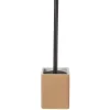 Brosse WC socle carré grès rouge terracotta 9,2x9,2xH36cm