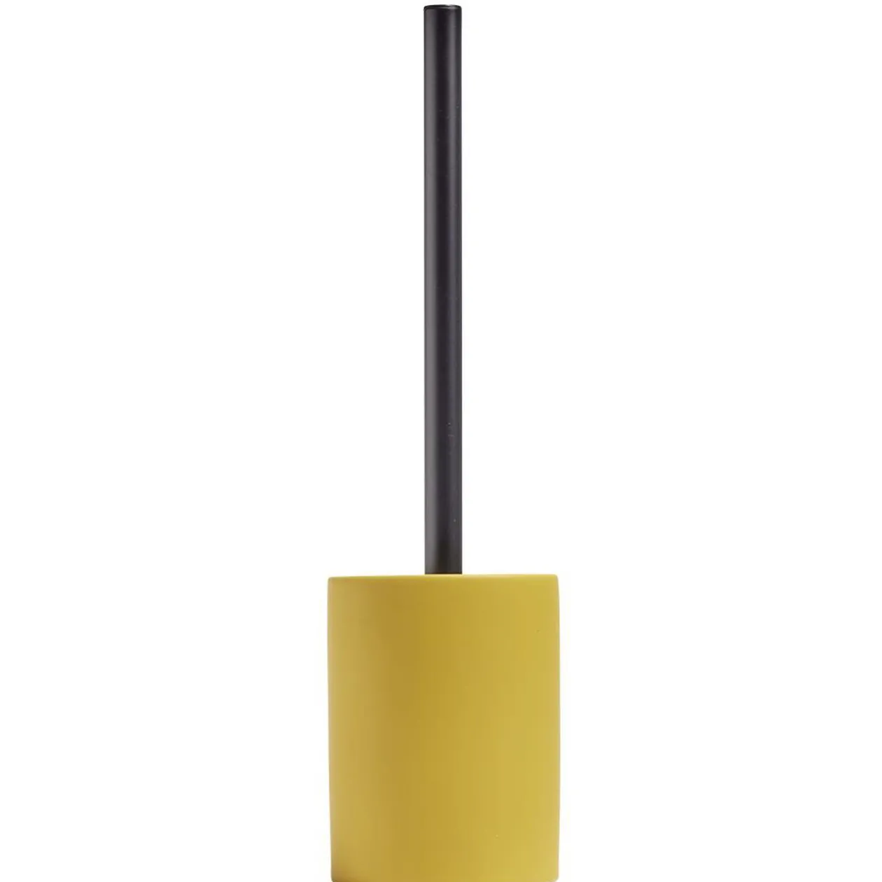 Brosse WC socle rond grès jaune Ø9,2xH36cm