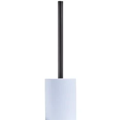 Brosse WC socle rond grès bleu clair Ø9,2xH36cm