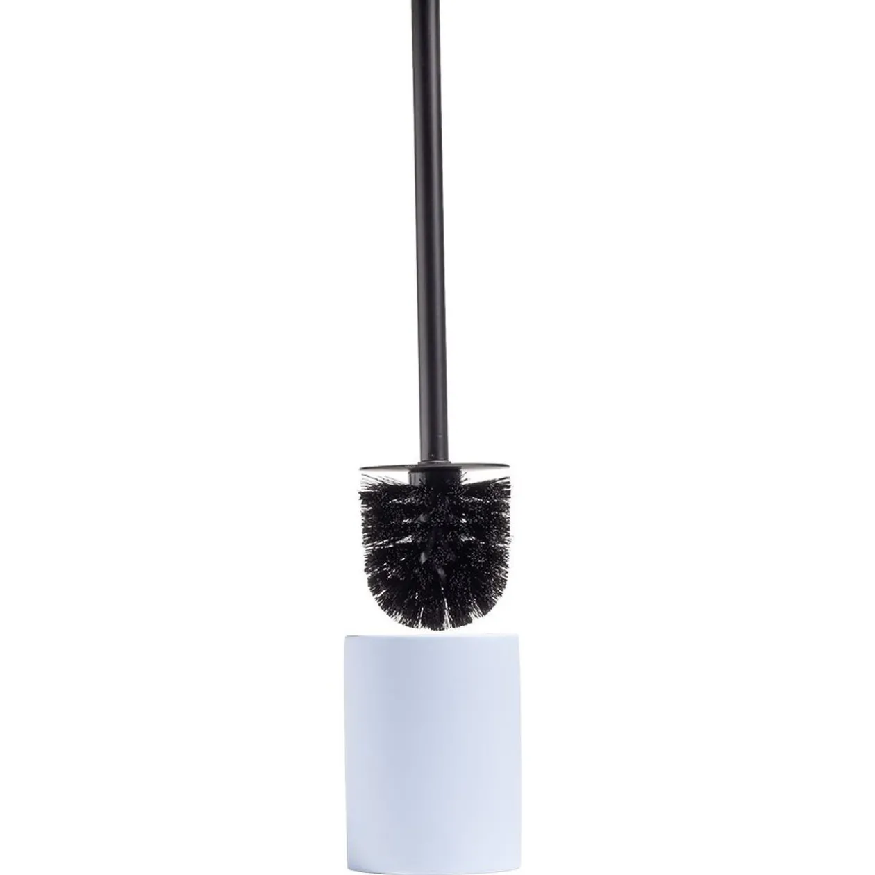 Brosse WC socle rond grès bleu clair Ø9,2xH36cm