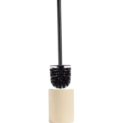 Brosse WC socle rond grès nude Ø9,2xH36cm