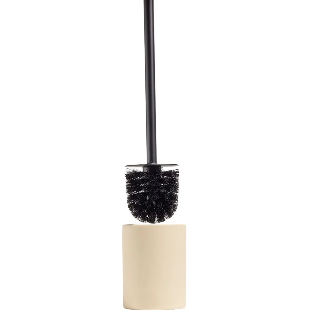 Brosse WC socle rond grès nude Ø9,2xH36cm