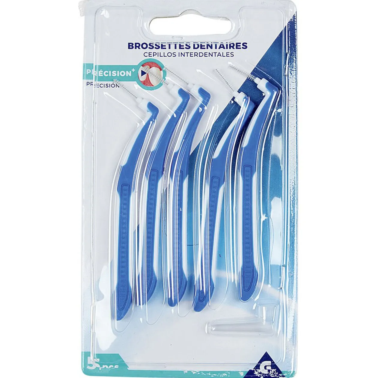 Brossette dentaire x5 polyester bicolore