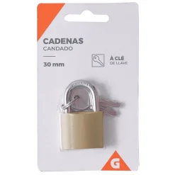 Cadenas à clé acier 30 mm