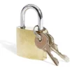 Cadenas en acier massif jaune 32mm - 2 clés