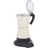Cafetière italienne électrique Homday rétro beige