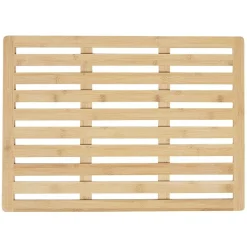 Caillebotis de salle de bain en bambou