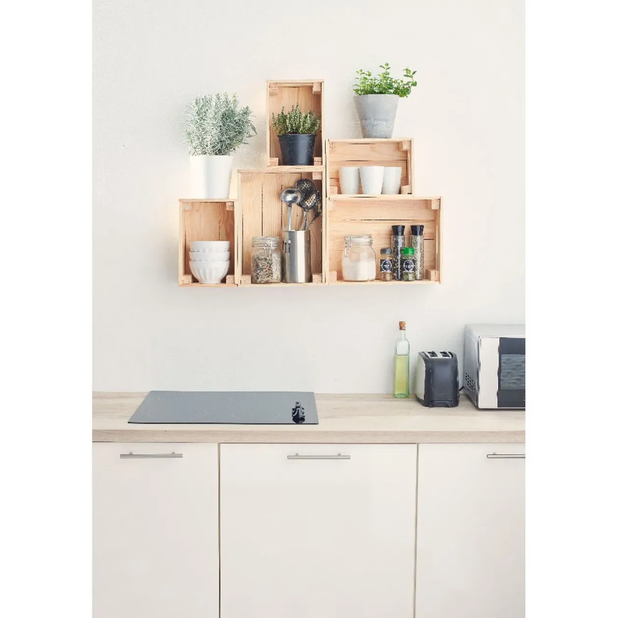 Caisse en bois pin massif à monter soi-même petit modèle