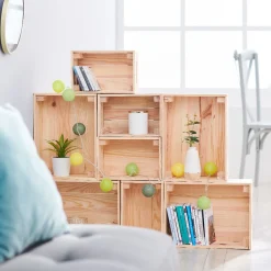 Caisse en bois pin massif à monter soi-même moyen modèle