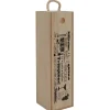 Caisse en bois pour bouteille de vin design naturel