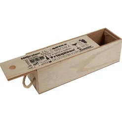Caisse en bois pour bouteille de vin design naturel