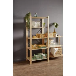 Caisse pliable avec porte-étiquette vert L25xl16,5xH10cm