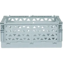 Caisse pliable polypropylène 17x12x7.5cm bleu