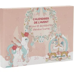 Calendrier de l'Avent bijoux coiffure Licorne