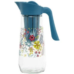 Carafe en verre 1,5L avec infuseur en silicone
