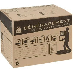 Carton de déménagement 36 L