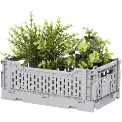 Casier pliant plastique gris 4 L