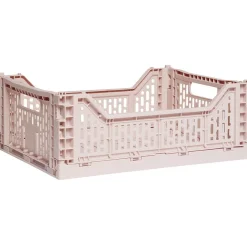 Casier pliant plastique rose 15 L