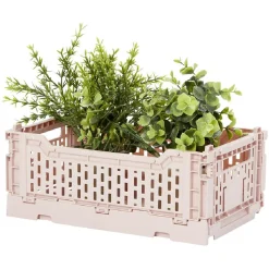 Casier pliant plastique rose 4 L