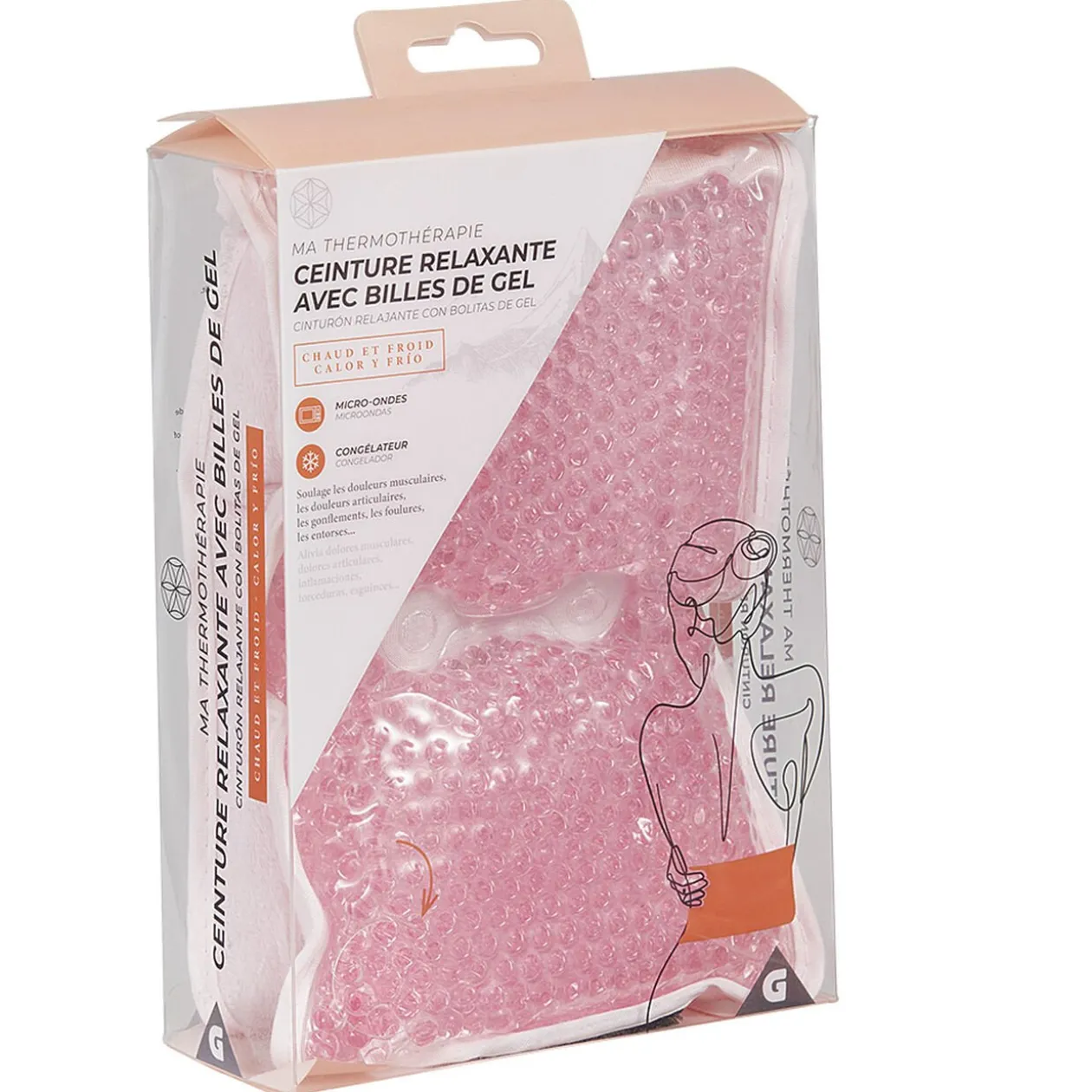 Ceinture relaxante avec billes de gel