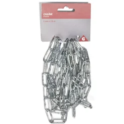 Chaîne soudée en fer galvanisé Ø0,3xL.250cm