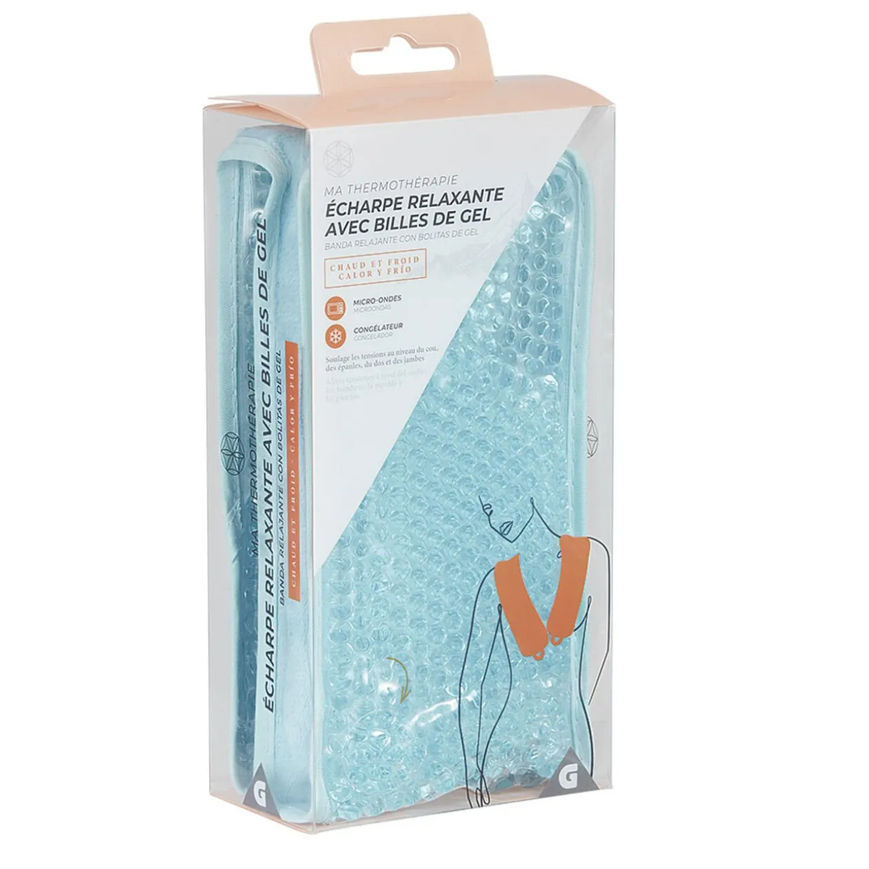 Écharpe relaxante avec billes de gel