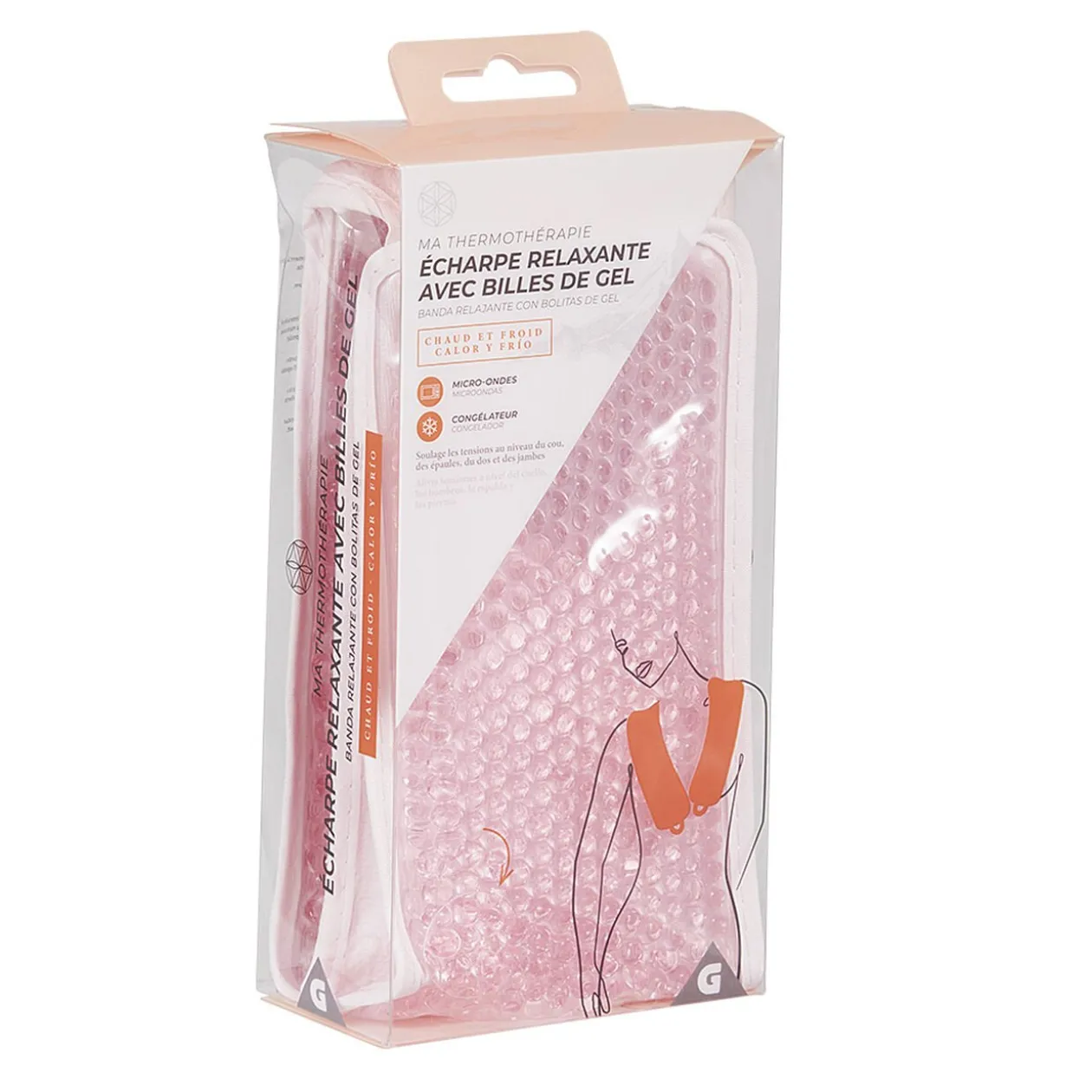 Écharpe relaxante avec billes de gel