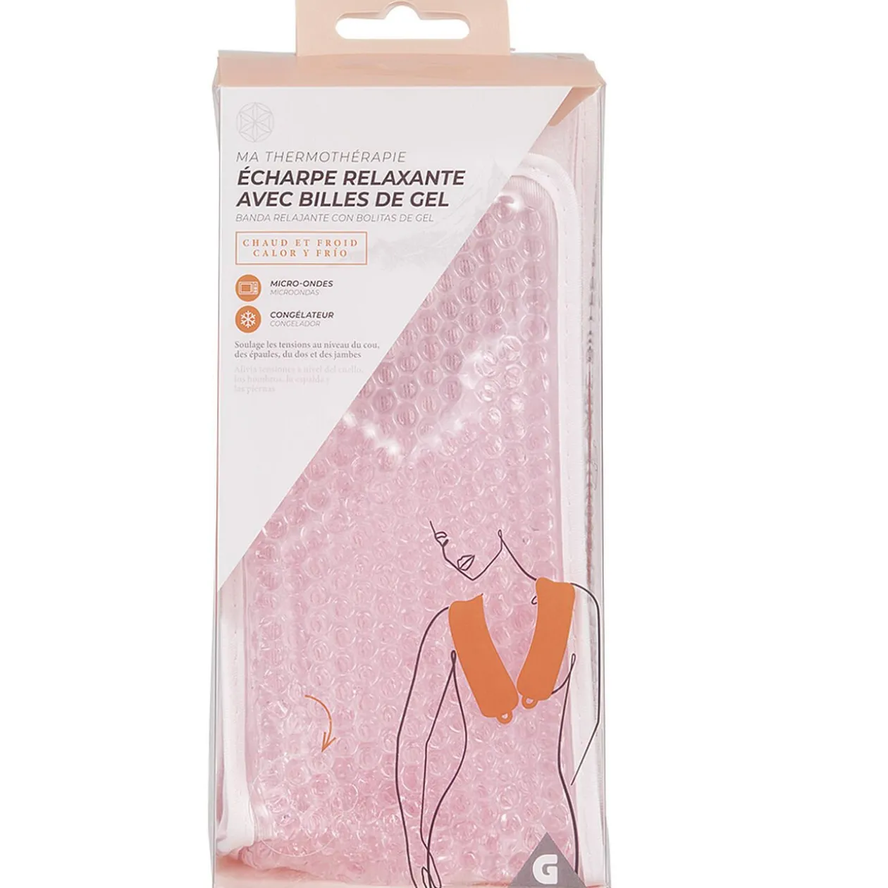 Écharpe relaxante avec billes de gel