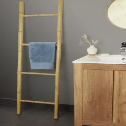 Échelle porte-serviette 40x150cm bambou naturel