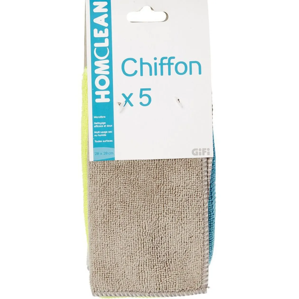 Chiffon en microfibre x5