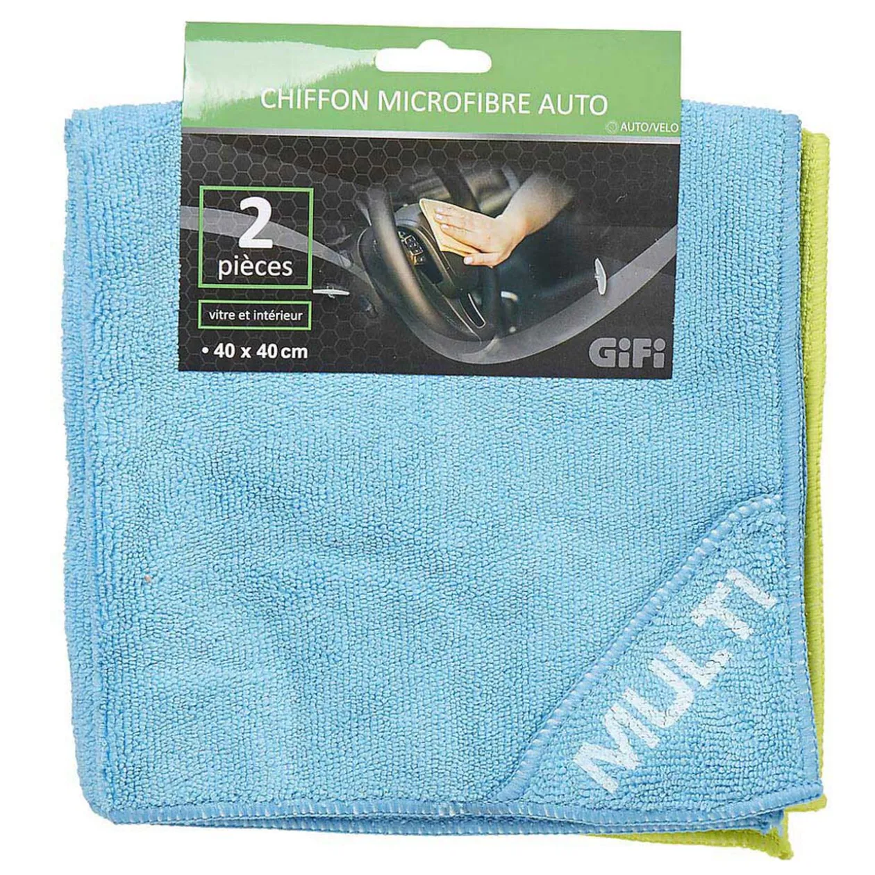 Chiffon microfibre auto x2