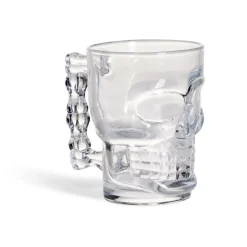 Chope de bière Halloween forme tête de mort 510ml