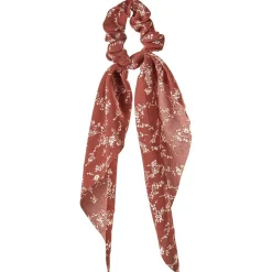 Chouchou effet foulard bandana terracotta