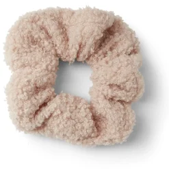 Chouchou effet laine bouclée rose