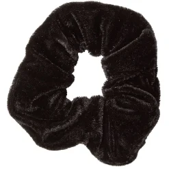 Chouchou en velours uni noir