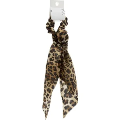 Chouchou foulard imprimé léopard