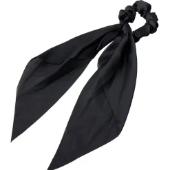 Chouchou foulard long noir Ø8xL37cm