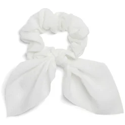 Chouchou foulard satiné blanc