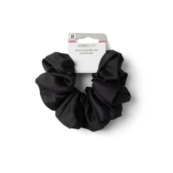 Chouchou satiné noir