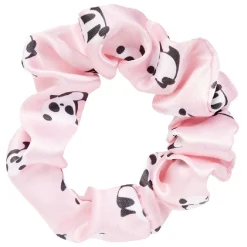 Chouchou scrunchie imprimé licorne et panda x2