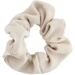 Chouchou velours côtelé marron beige x3