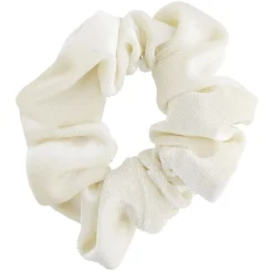 Chouchou velours marron rose blanc x3