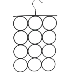 Cintre 12 accessoires en métal noir