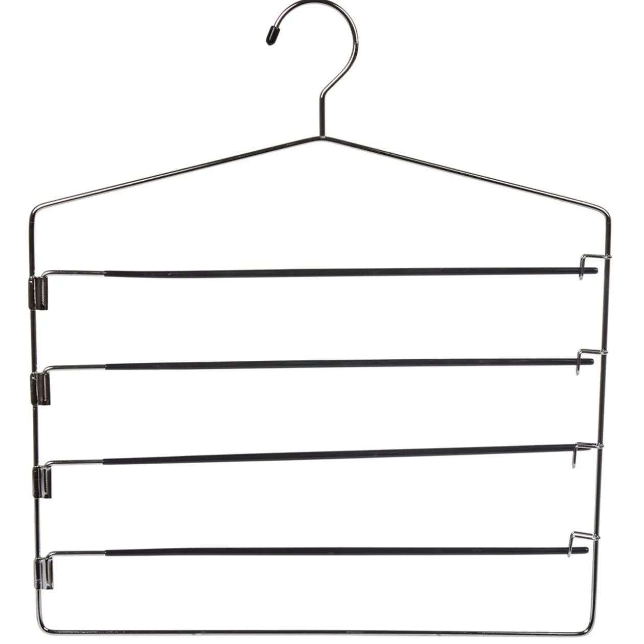 Cintre 4 pantalons en métal noir